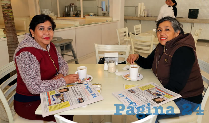 En el restaurante Del Centro almorzaron María del Rosario Macías Moreno y Martha Guadalupe Ávila Moreno