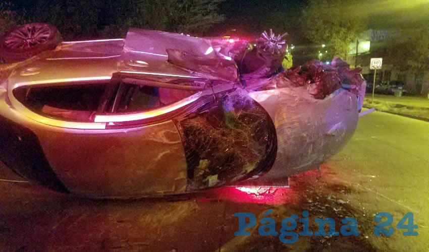 El carro Ford Probe, que era guiado por Luis Alberto Delgado Cardona