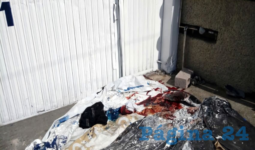 En este sitio cayó Jorge López Galván, quien sufrió un fuerte golpe en la cabeza