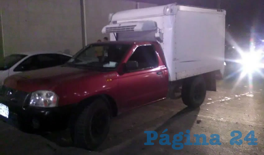 La camioneta robada por los tres malhechores y que fue recuperada r&aacute;pidamente