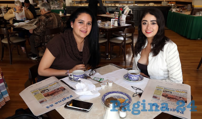 En Sanborns Francia almorzaron Daniela Martínez Servín y Rebeca Rico