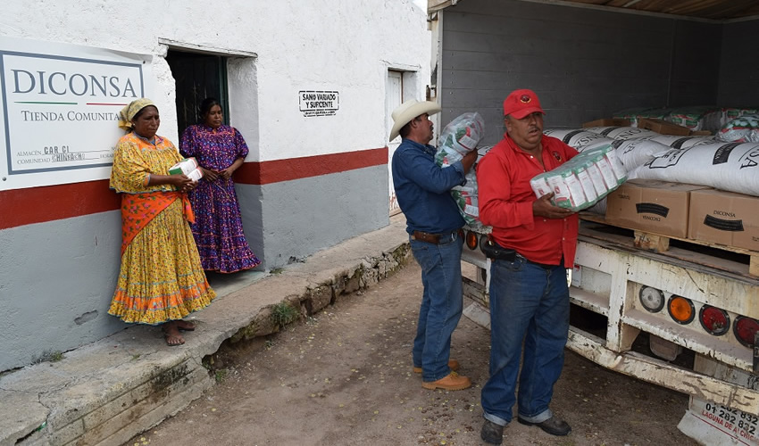 En Chihuahua y Durango operan 1,484 tiendas comunitarias que atienden a comunidades indígenas internadas en la Sierra Madre Occidental