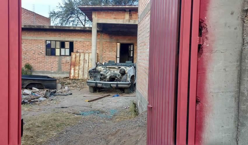 En un predio de la calle Sor Juan In&eacute;s de la Cruz fueron sorprendidos los cacos
