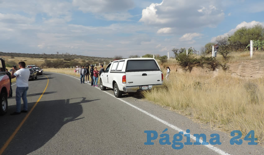 El percance ocurrió en la carretera estatal 44
