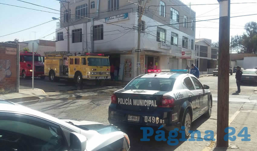 El incendio ocurrió en la esquina de las calles Poder Legislativo y San Miguel