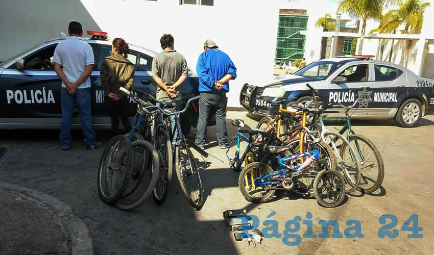 En el “picadero” se arrestaron a cuatro drogadictos y se recuperaron 10 bicicletas y otros objetos robados