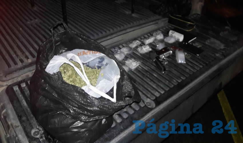 La cannabis estaba contenida en dos bolsas