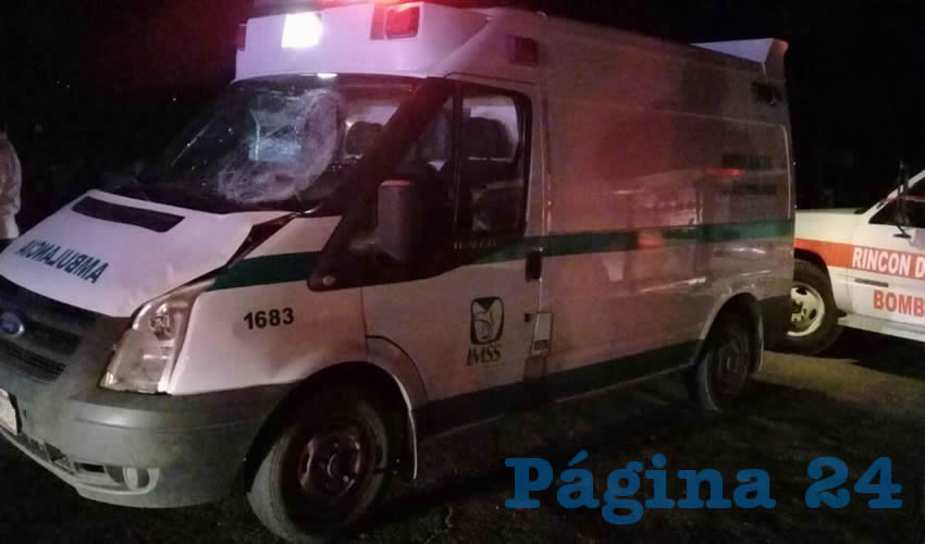 La ambulancia 1683 del Instituto Mexicano del Seguro Social