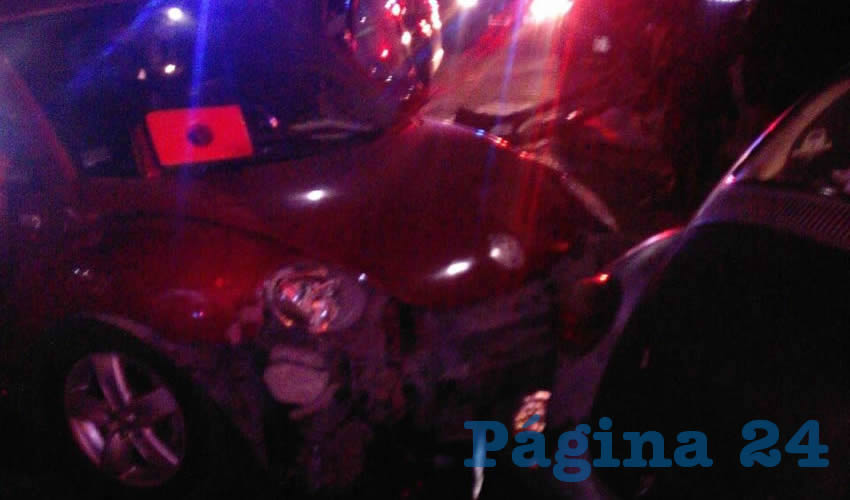 La copiloto del carro Beetle tuvo que ser hospitalizada