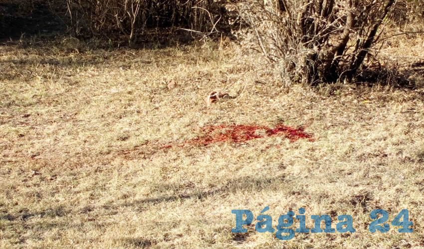 En este sitio exacto fue encontrado el cadáver de la víctima