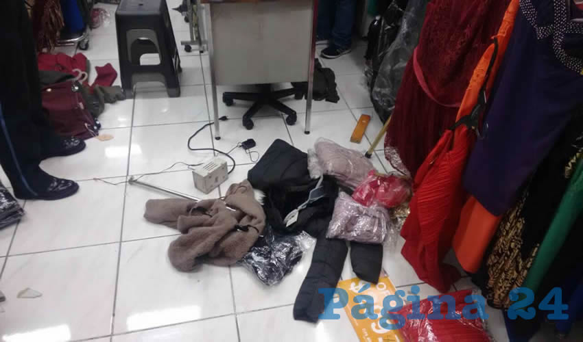 En todo el local, el pillo Francisco buscó objetos de valor