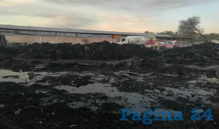 Así quedó el lugar tras los estragos del fuego