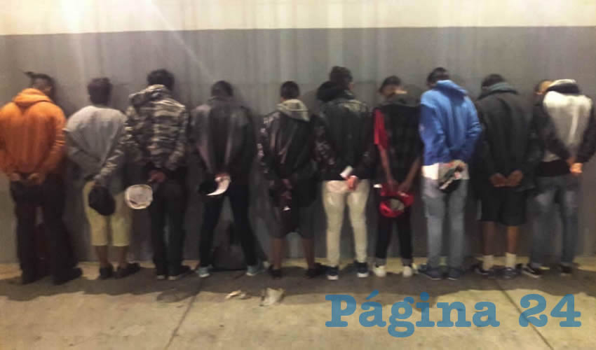 La mayor&iacute;a fueron arrestados por disturbio, alterar el orden p&uacute;blico y drogarse