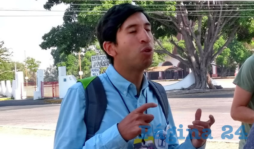 “Tenemos que exigir y que se garantice la seguridad de todas las fuerzas políticas, pero también y algo muy importante, no solamente de los políticos, sino de la sociedad en general”, refirió Pedro Kumamoto, aspirante a candidato al Senado de la República/Foto: Francisco Andalón López