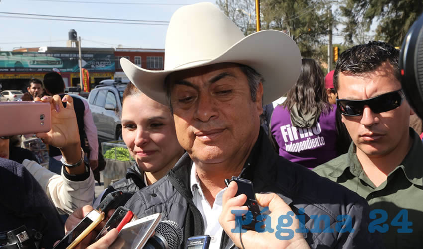 Jaime Heliodoro Rodríguez Calderón, aspirante independiente a la presidencia de la República