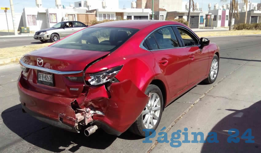 Los da&ntilde;os provocados al autom&oacute;vil Mazda 6