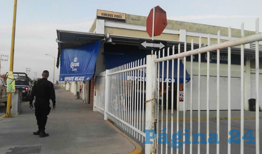 El asalto ocurrió cerca de la calle Viñedos Vides