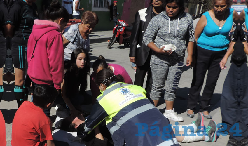 Las mujeres atropelladas fueron trasladadas por particulares a la Cl&iacute;nica 1 del IMSS