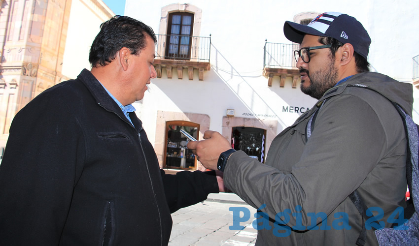 Fernando Galván Martínez, líder de la corriente perredista Galileos, e integrante de organizaciones campesinas de la zona norte de Zacatecas (Foto Rocío Castro Alvarado)