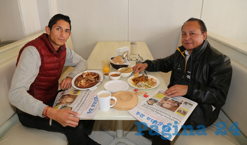 En el restaurante Del Centro compartieron el pan y la sal Christian Martínez Cano y Manuel Martínez Clemente