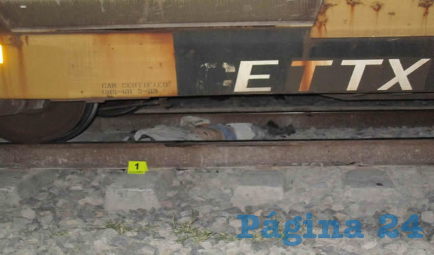 El cuerpo quedó entre los rieles, a corta distancia de sus miembros mutilados