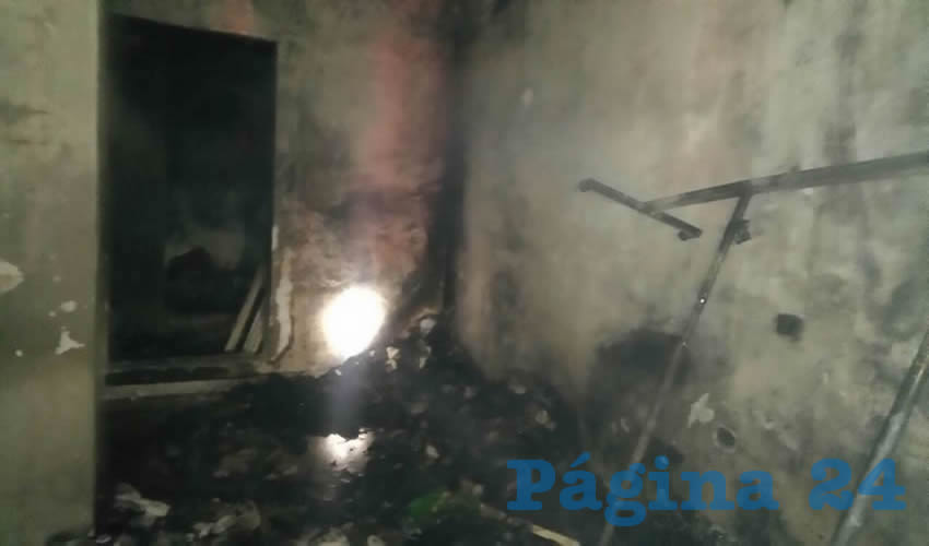 Aspecto de los daños causados por el fuego