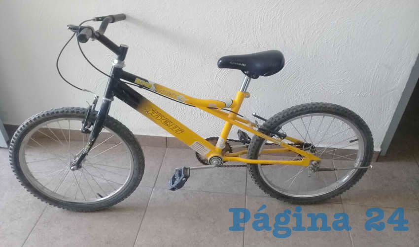 Esta bicicleta rob&oacute; un menor de edad en San Jos&eacute; de Gracia