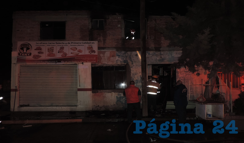 En la segunda planta del predio ocurrió el siniestro