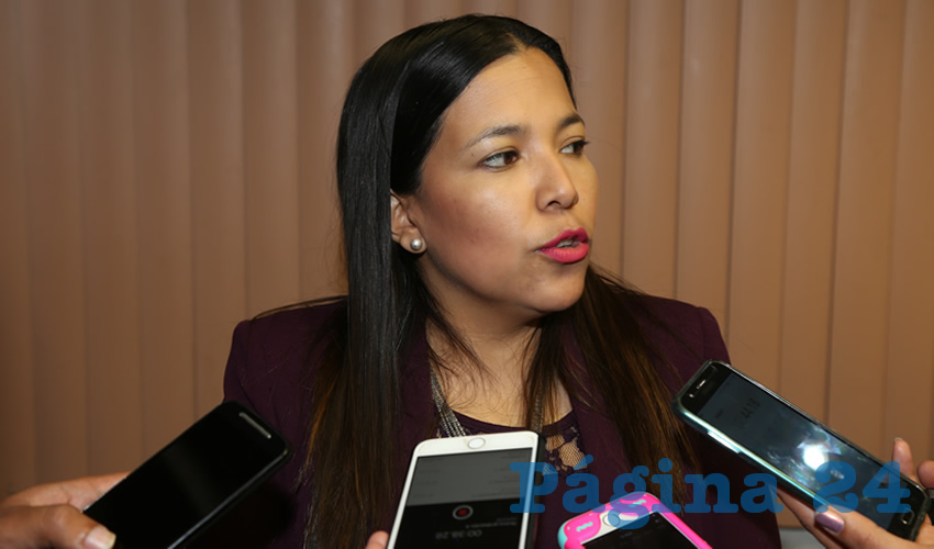 Norma Isabel Zamora Rodríguez, legisladora local (Foto: Eddylberto Luévano Santillán)