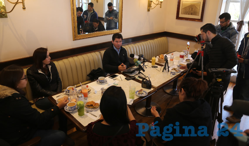 Jorge L&oacute;pez Mart&iacute;n, panista aspirante al Senado de la Rep&uacute;blica (Foto: Eddylberto Lu&eacute;vano Santill&aacute;n)