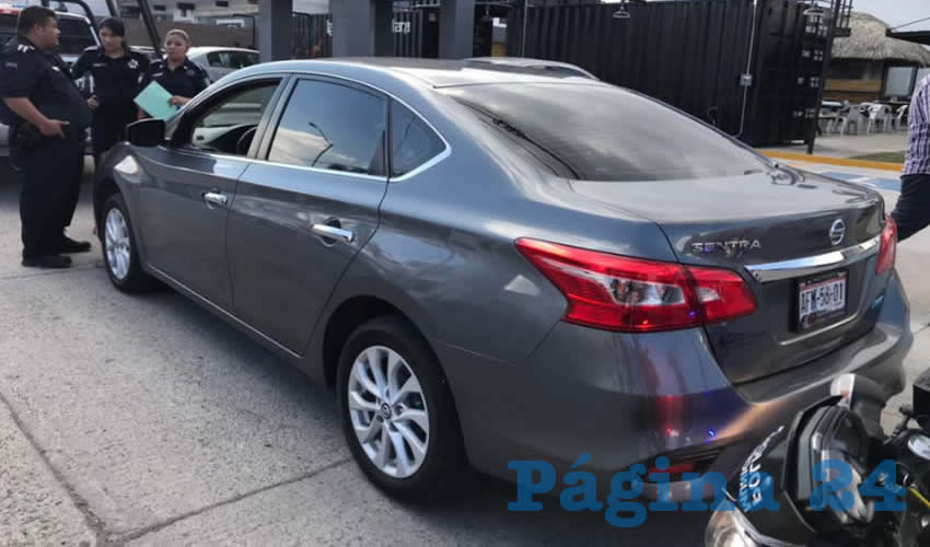 El autom&oacute;vil Nissan Sentra que rob&oacute; Joshua &ldquo;El Lucas&rdquo;