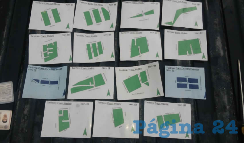 Los planos corresponden a colonias con alto &iacute;ndice de robo de veh&iacute;culos