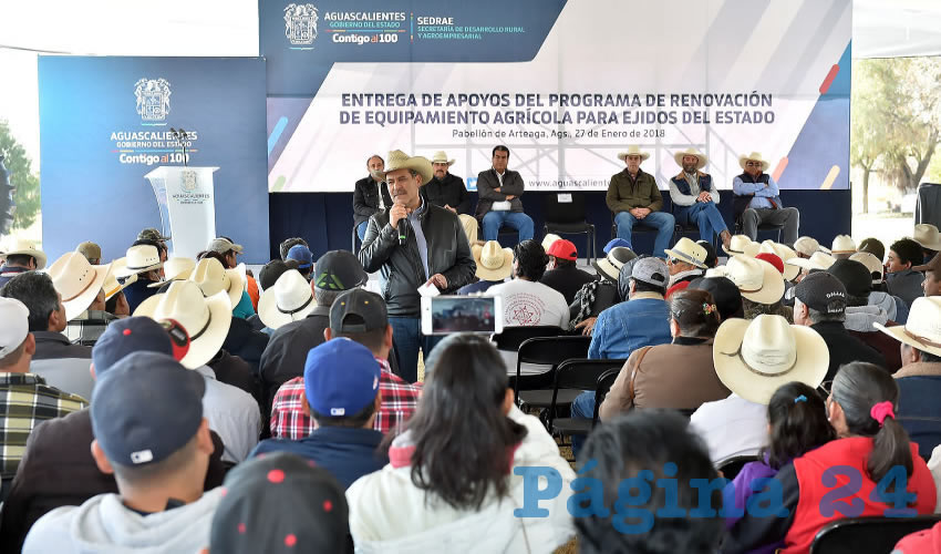 El mandatario estatal se refirió a la importancia de que el programa vaya directamente a los pequeños productores