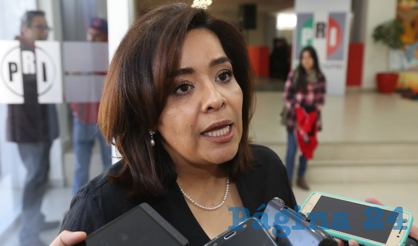 Elsa Amabel Land&iacute;n Olivares, pri&iacute;sta aspirante al Senado de la Rep&uacute;blica (Foto Eddylberto Lu&eacute;vano Santill&aacute;n)