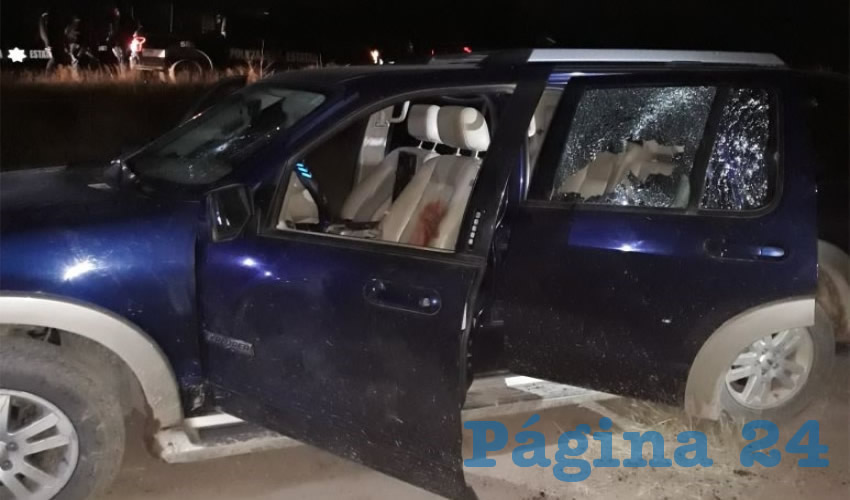 La camioneta que conducía el hoy occiso; el otro vehículo fue encontrado en Loreto