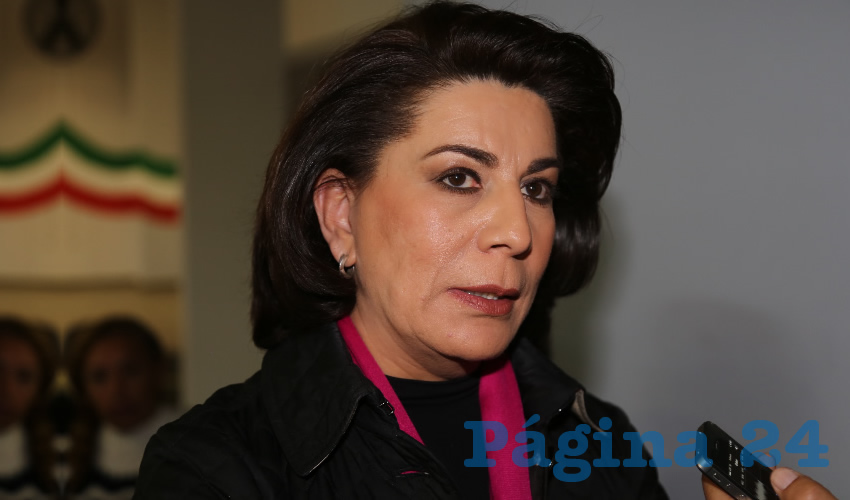 Lorena Martínez Rodríguez, precandidata del PRI al Senado de la República (Foto: Eddylberto Luévano Santillán)