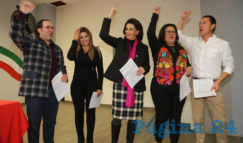 Precandidatos al Senado de la Rep&uacute;blica y diputados federales por el PRI (Foto: Eddylberto Lu&eacute;vano Santill&aacute;n)