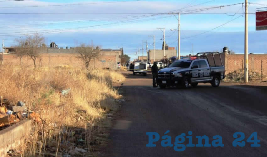 La zona donde fue tirado el cadáver