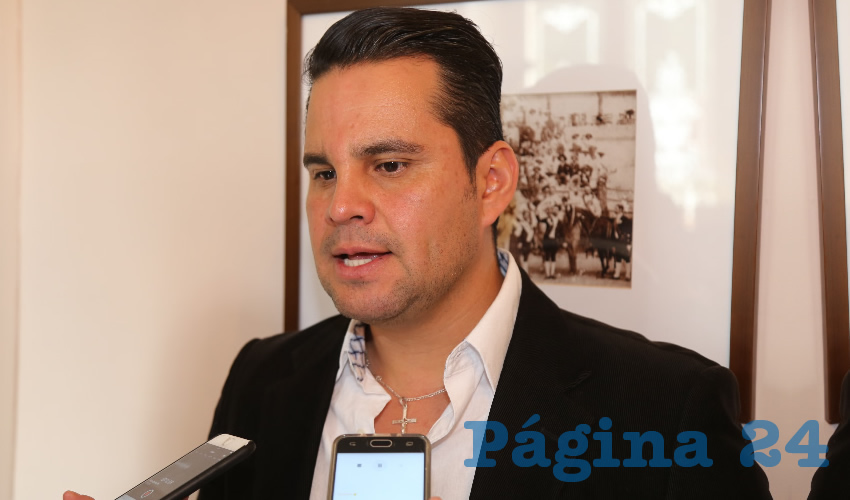 Vicente Pérez Almanza, dirigente del Partido de Aguascalientes (Foto: Eddylberto Luévano Santillán)