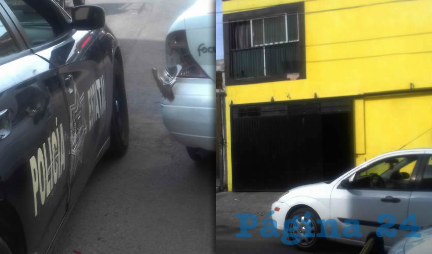El automóvil, tras ser abandonado, chocó contra un vehículo