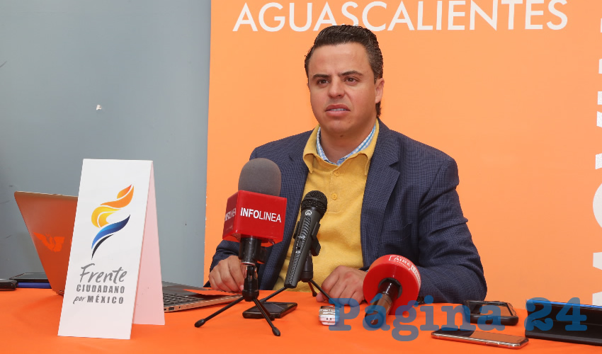 Jaime Dur&aacute;n Padilla, coordinador estatal de Movimiento Ciudadano (Foto: Eddylberto Lu&eacute;vano Santill&aacute;n)