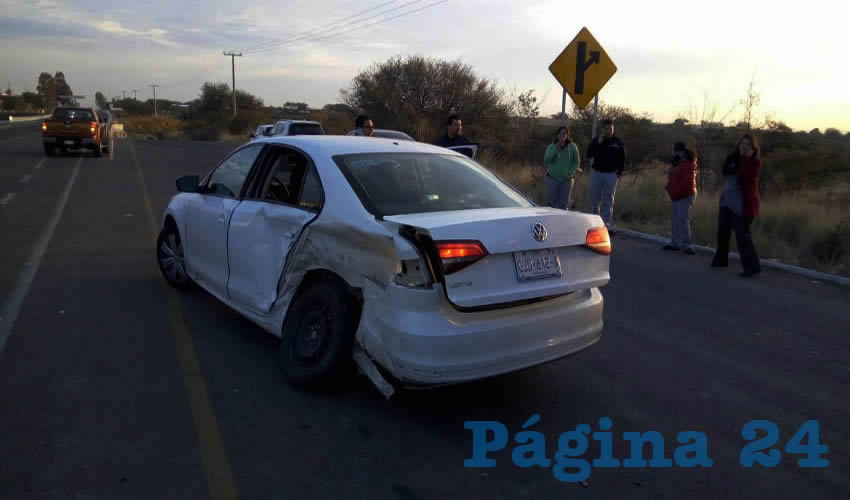 El Volkswagen Jetta que tripulaban tres teutones