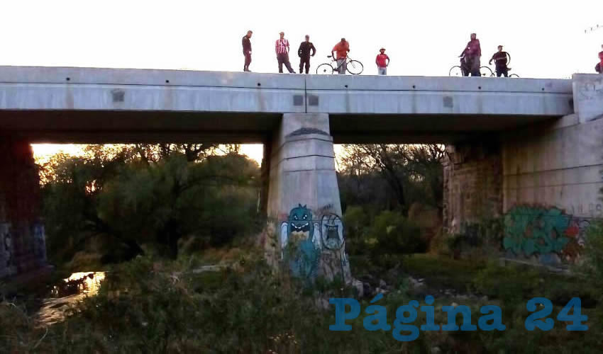 Desde este puente cay&oacute; Daniel Palos, de 68 a&ntilde;os de edad