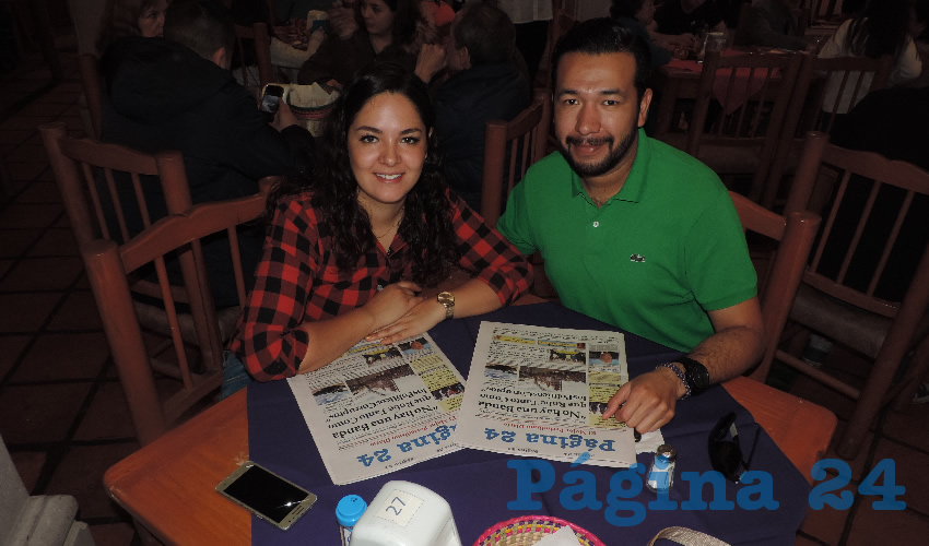 Diana Robles y Genaro García compartieron el pan y la sal en el restaurante La Mestiza