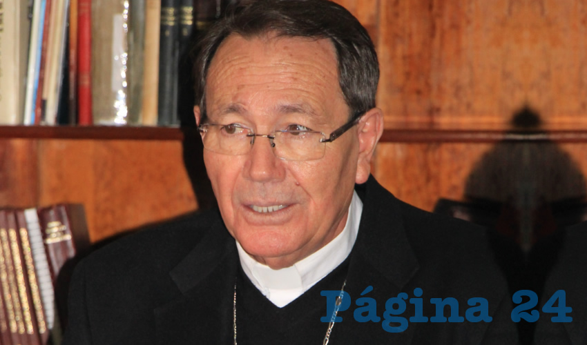 Sigifredo Noriega Barceló, obispo de la Diócesis de Zacatecas: “Los tiempos electorales son tiempos de esperanza porque todo mundo decimos que a lo mejor ahora si podemos vivir mejor o habrá soluciones” (Foto: Archivo Página 24)