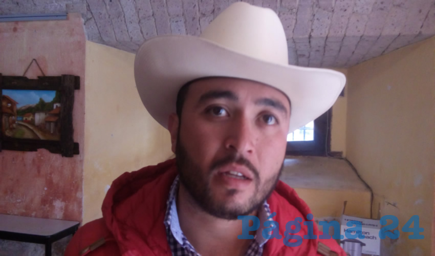 Eduardo García Ceceñas, presidente de la Vanguardia Juvenil Agrarista en el estado de Zacatecas