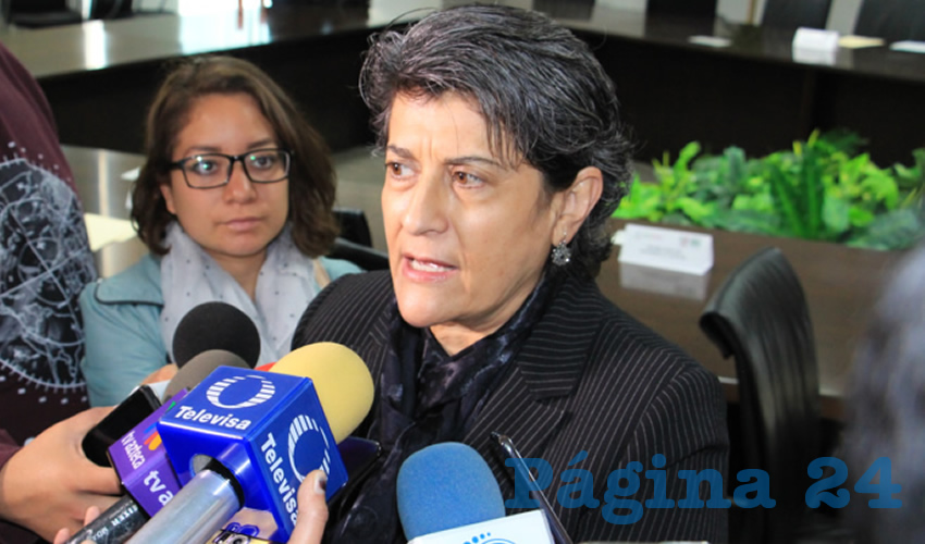 Gema Mercado Sánchez, titular de la Secretaría de Educación (Foto: Rocío Castro Alvarado)