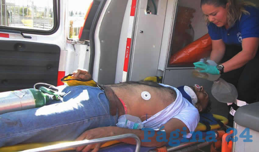 Édgar Omar Sánchez logró sobrevivir dos horas después del percance