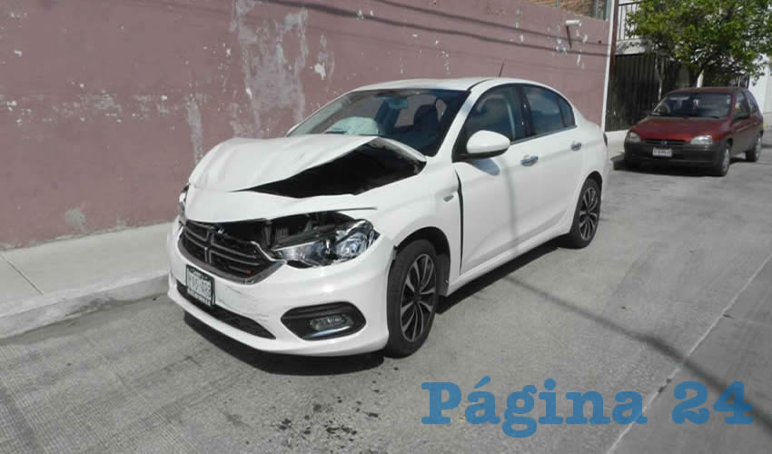 Un testigo del atraco intentó ir tras los pillos, pero sufrió un accidente vehicular