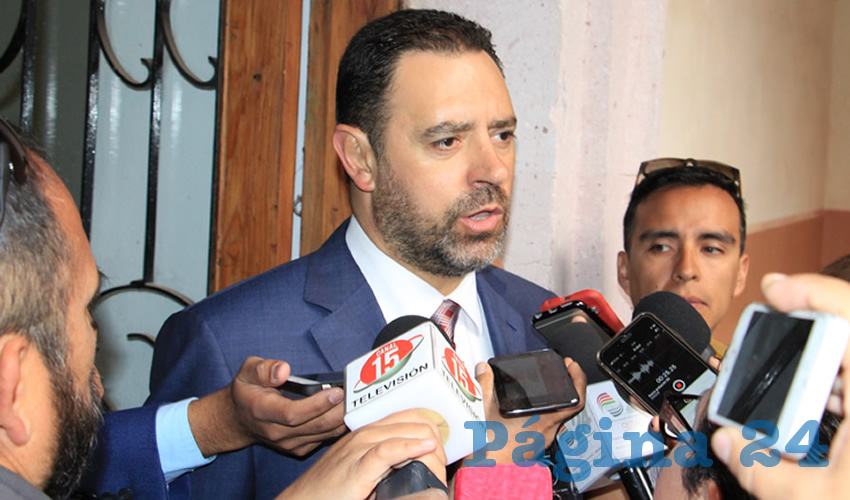 Alejandro Tello Cristerna, Gobernador del Estado: “Hemos estado en un diálogo permanente con el presidente municipal, es una zona en donde su colindancia con San Luis Potosí y Aguascalientes, nos ha generado la intromisión de un grupo delictivo”. (Foto: Rocío Castro Alvarado
